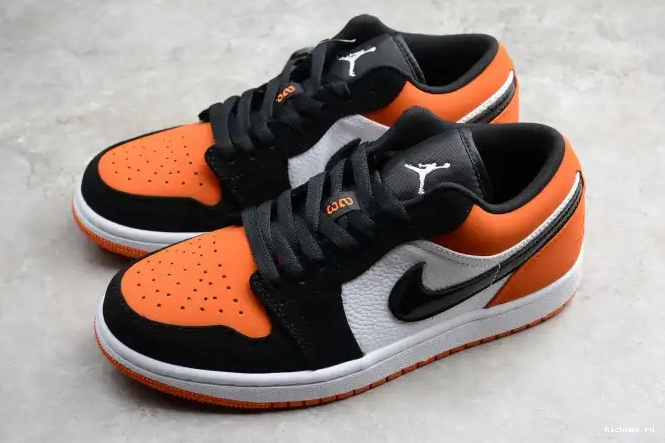 Rep Kickmax Jordan Low 553558-128 Air 1 Backboard Shattered 0513